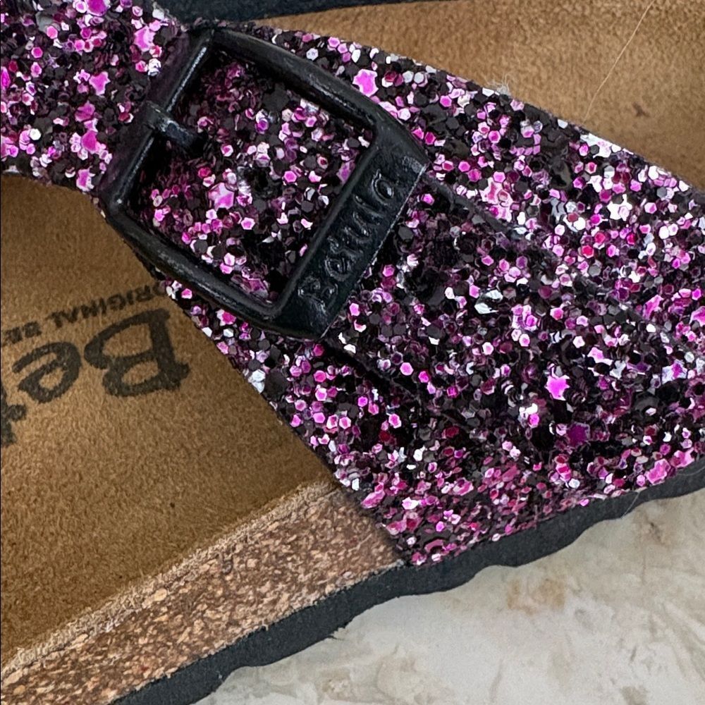 Betula by Birkenstock Gizeh Sandals – Pink Glitter – Size 5 - Picture 10 of 13